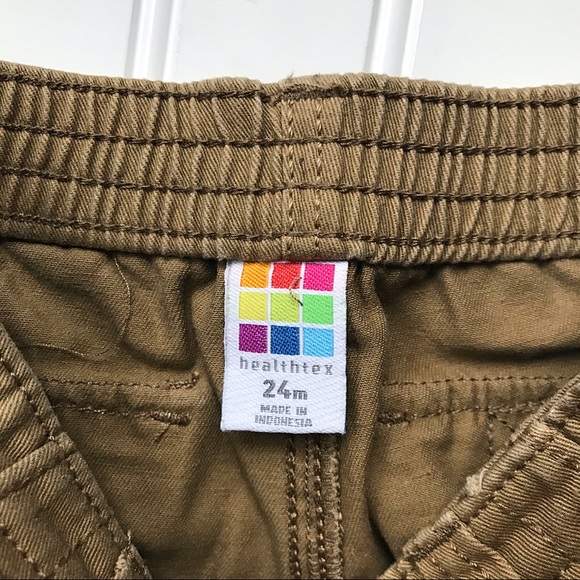 •Healthtex• twill camel cargo pants - Picture 4 of 5